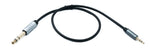 Audio Klinke Kabel 50 cm 6,35 mm 2 polig Stecker zu 3,5 mm 3 polig Stecker AUX | System-S