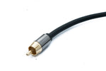 Audio Cinch RCA Kabel 100 cm 1 polig Stecker zu Stecker | System-S