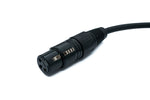 Audio XLR Kabel 100 cm 3 polig Buchse zu Klinke AUX 6,35 mm 2 polig TS Stecker | System-S