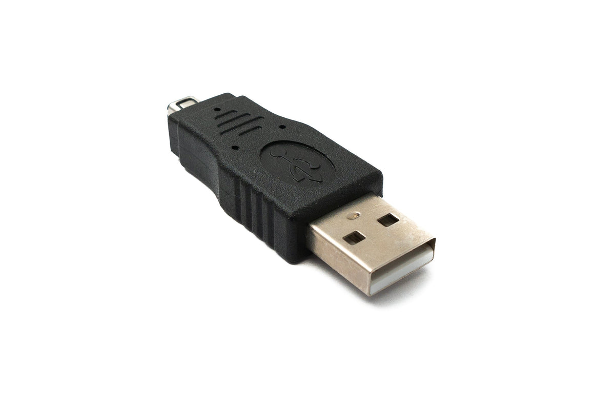 USB 2.0 Adapter Typ A Stecker zu HIROSE  MINI 4P Stecker Kabel in Schwarz | System-S