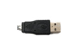 USB 2.0 Adapter Typ A Stecker zu HIROSE  MINI 4P Stecker Kabel in Schwarz | System-S