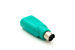 USB 2.0 Adapter Typ A Buchse zu PS/2 Stecker PS2 Kabel in Türkis | System-S
