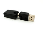 USB 2.0 Adapter Typ A Stecker zu Buchse 360° Winkel Kabel in Schwarz | System-S