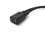 USB 2.0 Y Kabel 30 cm Mini B Buchse zu Stecker + Micro B Stecker Ladekabel | System-S