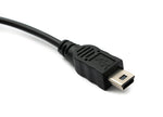 USB 2.0 Y Kabel 30 cm Mini B Buchse zu Stecker + Micro B Stecker Adapter Schwarz | System-S