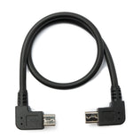 USB 2.0 Kabel 30 cm Micro B Stecker zu Stecker in Schwarz | System-S