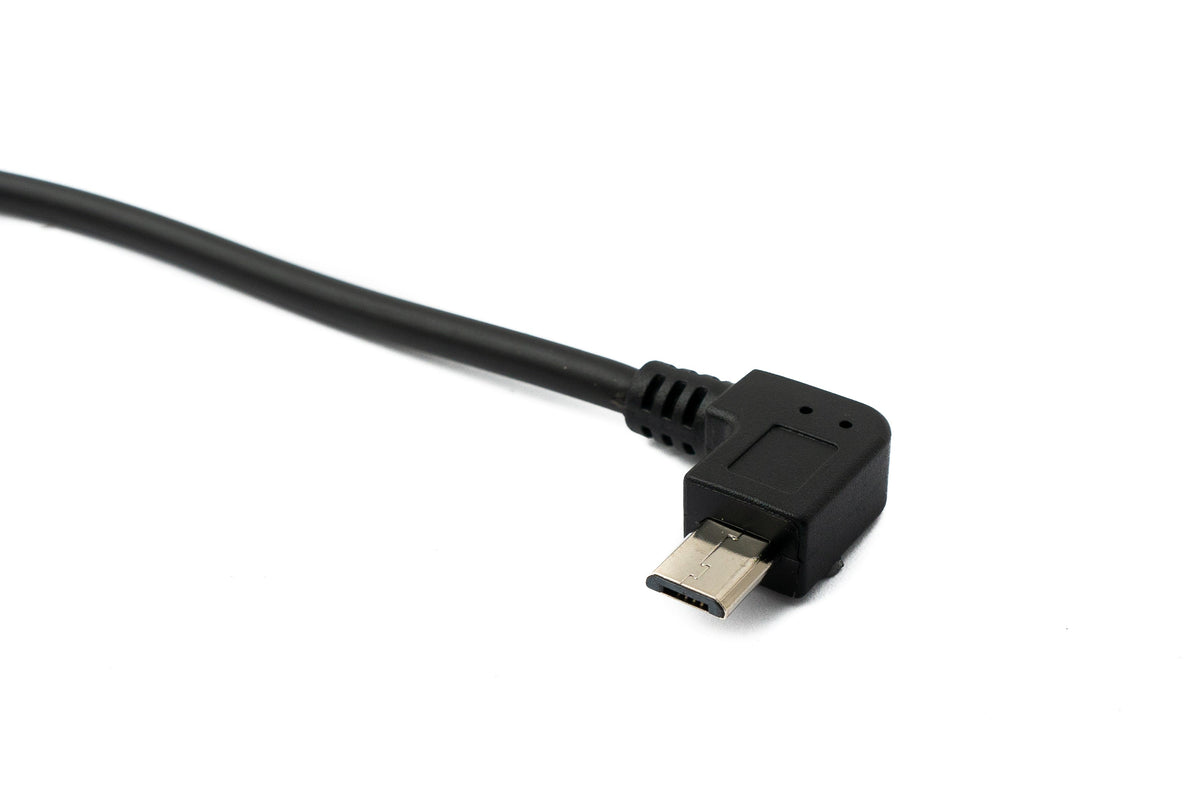 USB 2.0 Kabel 30 cm Micro B Stecker zu Stecker in Schwarz | System-S