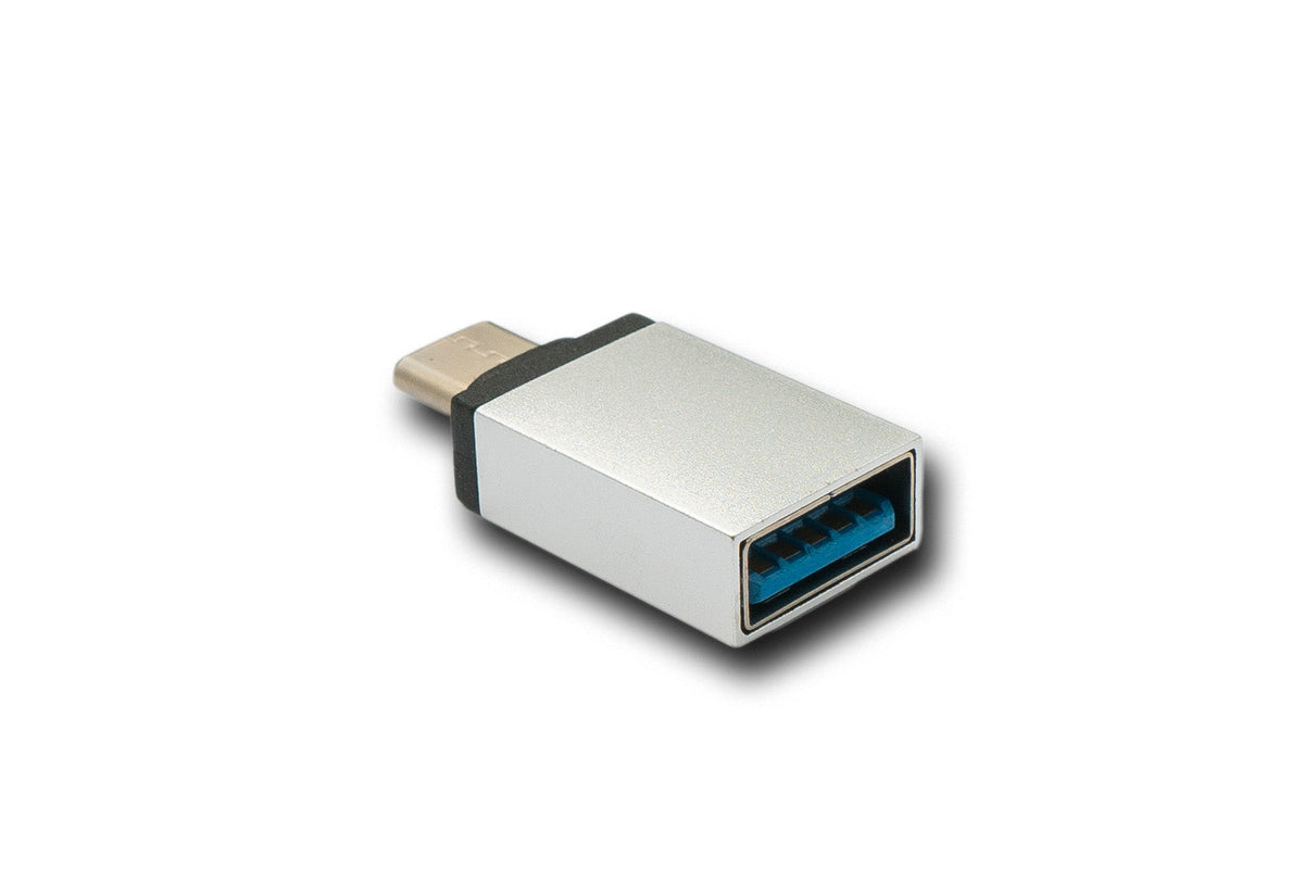 USB 3.1 Adapter Typ C Stecker zu 3.0 A Buchse 5 Gbit/s in Grau | System-S