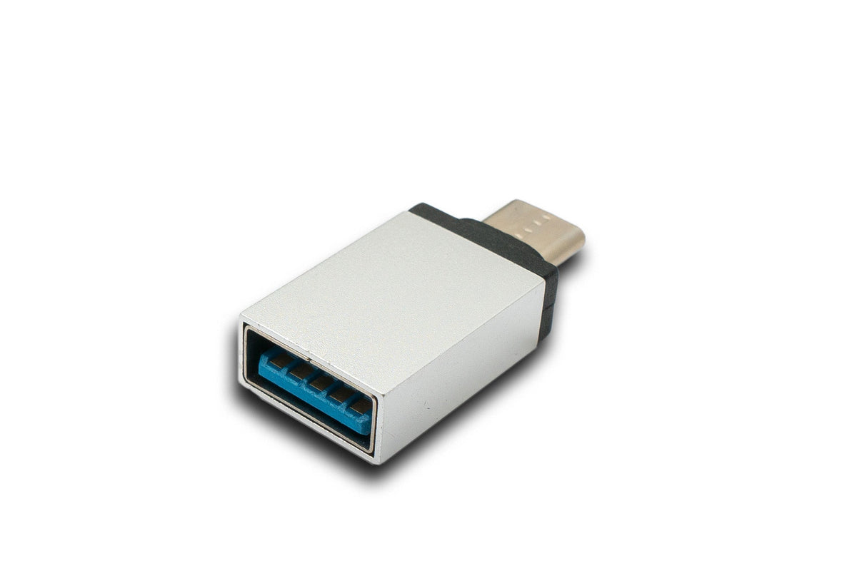 USB 3.1 Adapter Typ C Stecker zu 3.0 A Buchse 5 Gbit/s in Grau | System-S