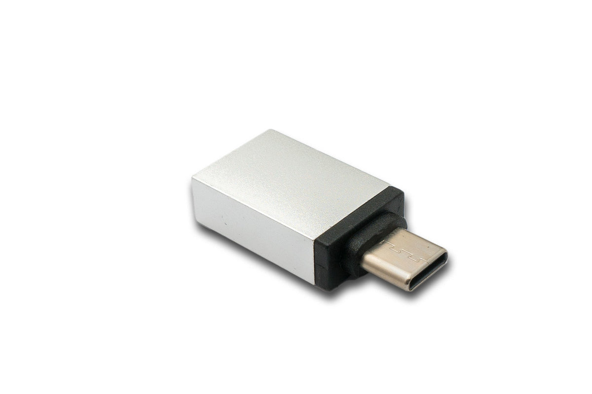 USB 3.1 Adapter Typ C Stecker zu 3.0 A Buchse 5 Gbit/s in Grau | System-S