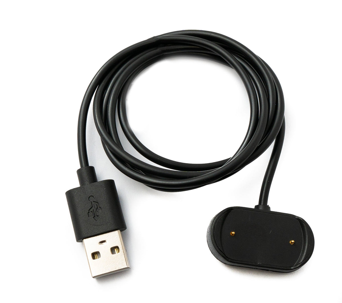 USB 2.0 Kabel 100 cm Ladekabel für Amazfit T-Rex 2 Smartwatch in Schwarz | System-S