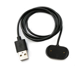 USB 2.0 Kabel 100 cm Ladekabel für Amazfit T-Rex 2 Smartwatch in Schwarz | System-S