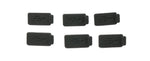 6x USB Typ A Anti Staub Schutz Abdeckung aus Silikon in Schwarz | System-S
