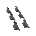6x USB Typ A Anti Staub Schutz Abdeckung aus Silikon in Schwarz | System-S