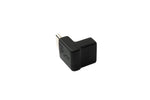 USB 3.1 Adapter Typ C Stecker zu Buchse Winkel Kabel in Schwarz | System-S