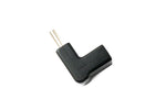 USB 3.1 Adapter Typ C Stecker zu Buchse Winkel Kabel in Schwarz | System-S