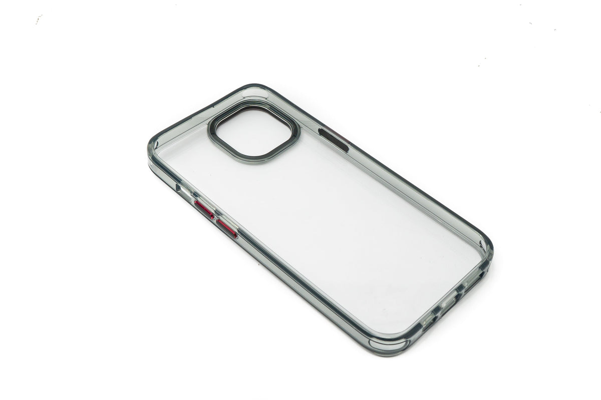 Schutzhülle stoßfest aus TPU in Schwarz Transparent Hülle für iPhone 14 | System-S