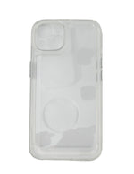 Schutzhülle stoßfest aus TPU Silikon Weiß Transparent Hülle für iPhone 14 Plus | System-S