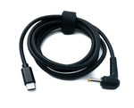 DC 20V Kabel 150 cm 4,0 x 1,7 Stecker zu USB 3.1 Typ C Stecker Winkel | System-S
