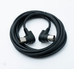 MIDI Kabel 3 m Din 5 Pin Stecker zu Stecker Winkel | System-S