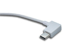 USB 3.1 Kabel 200 cm Typ C Stecker zu 2.0 A Buchse Winkel in weiss | System-S