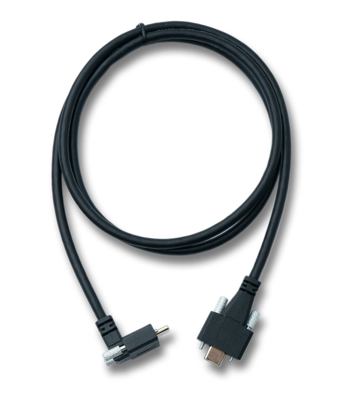 USB 3.1 Gen 2 Kabel 100 cm Typ C Stecker zu Stecker Panel Mount Winkel Up Down Angled 10 Gbit/s 100W | System-S