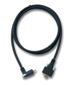 USB 3.1 Gen 2 Kabel 100 cm Typ C Stecker zu Stecker Panel Mount Winkel Up Down Angled 10 Gbit/s 100W | System-S