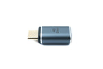 USB4 USB Adapter Typ C Stecker zu Buchse 40 Gbit/s USB 4.0 Kabel in Grau 100W | System-S