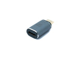 USB4 USB Adapter Typ C Stecker zu Buchse 40 Gbit/s USB 4.0 Kabel in Grau 100W | System-S