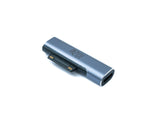 USB 3.1 Adapter Typ C Buchse für Microsoft Surface Pro 7 8 5 4 3 Go Kabel in Grau | System-S
