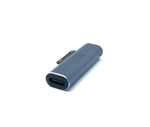 USB 3.1 Adapter Typ C Buchse für Microsoft Surface Pro 7 8 5 4 3 Go Kabel in Grau | System-S