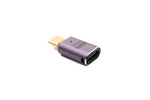 USB4 Adapter Typ C Stecker zu Buchse 40 Gbit/s USB 4.0 Kabel  240 W in Grau | System-S