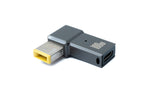USB 3.1 Adapter Typ C Stecker zu Rectangle 10,0 x 6,0 mm Buchse in Grau | System-S