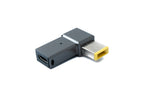 USB 3.1 Adapter Typ C Stecker zu Rectangle 10,0 x 6,0 mm Buchse in Grau | System-S