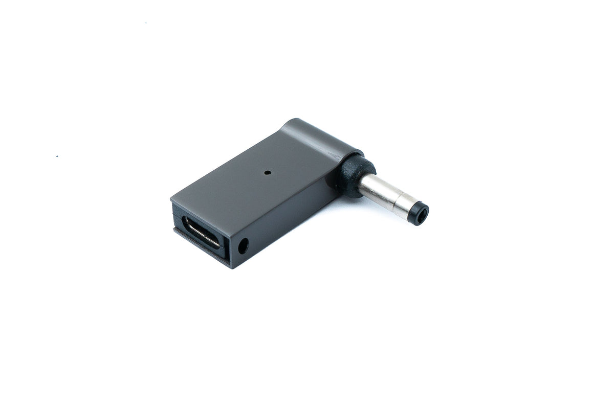 USB 3.1 Adapter Typ C Stecker zu DC 20V 4,0 x 1,7 mm Buchse in Grau | System-S