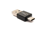 USB 3.0 Adapter Typ A Stecker zu 3.1 C Stecker Adapter 5 Gbit/s in Schwarz | System-S