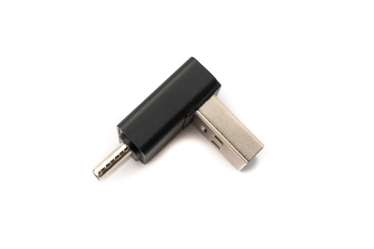 USB 3.0 Adapter Typ A Stecker zu 3.1 C Stecker Winkel 5 Gbit/s Adapter in Schwarz | System-S