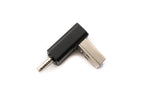 USB 3.0 Adapter Typ A Stecker zu 3.1 C Stecker Winkel 5 Gbit/s Adapter in Schwarz | System-S