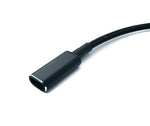 DC 20V Kabel 15 cm 3,5 x 1,35 Stecker zu USB 3.1 Typ C Buchse geflochten Winkel | System-S