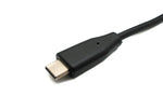 USB 3.1 Kabel 100 cm Typ C Stecker zu 2.0 Typ A Stecker Spiral in Schwarz | System-S