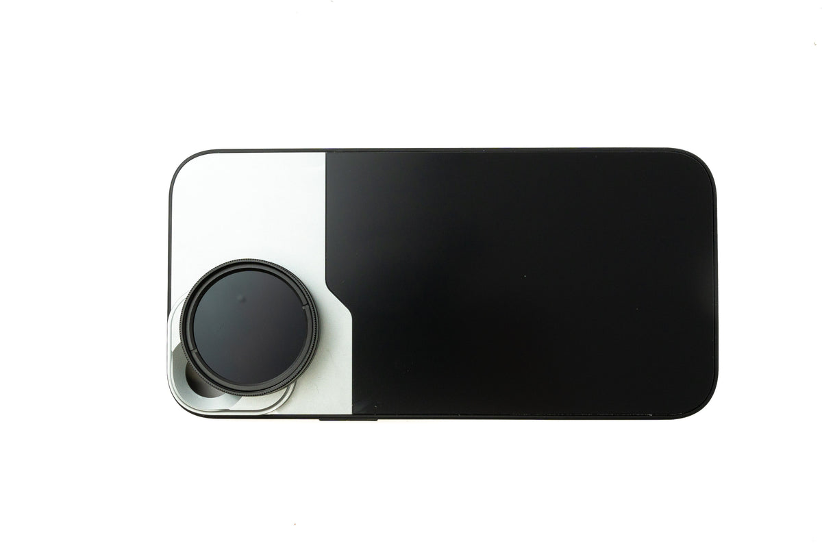 ND Filter Set 37 mm Neutraldichte mit Hülle und Tasche für iPhone 14 Plus | System-S
