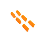 6x USB Typ A Anti Staub Schutz Abdeckung aus Silikon in Orange | System-S