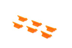 6x USB Typ A Anti Staub Schutz Abdeckung aus Silikon in Orange | System-S