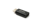 USB 3.1 Adapter Typ C Stecker zu Buchse Kabel in Schwarz | System-S