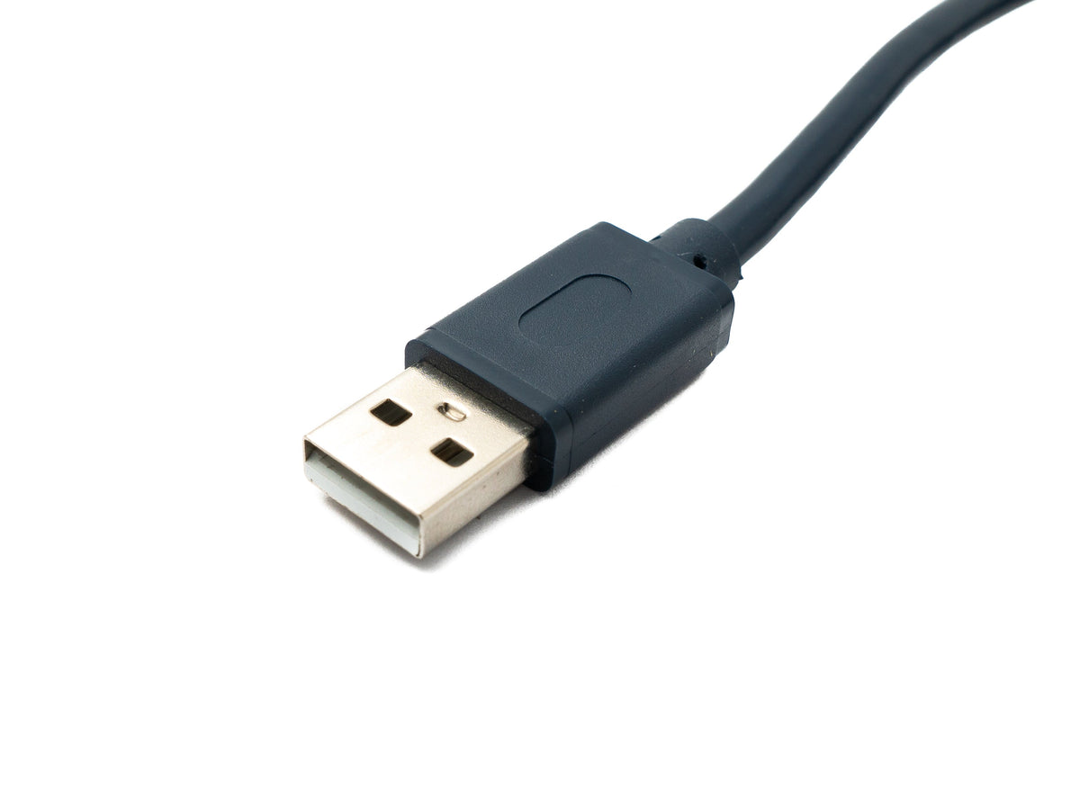 USB 2.0 Kabel 120 cm Typ A Stecker zu RS232 DB9 Buchse in Schwarz | System-S