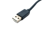 USB 2.0 Kabel 120 cm Typ A Stecker zu RS232 DB9 Buchse in Schwarz | System-S