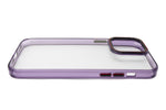 Schutzhülle stoßfest aus TPU in Lila Transparent Hülle für iPhone 14 Pro Max | System-S