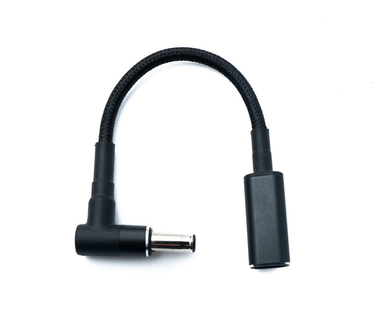 DC 20V Kabel 15 cm 5,5 x 3,0 Stecker zu USB 3.1 Typ C Buchse geflochten Winkel | System-S