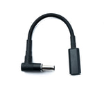 DC 20V Kabel 15 cm 5,5 x 3,0 Stecker zu USB 3.1 Typ C Buchse geflochten Winkel | System-S