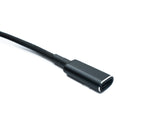 DC 20V Kabel 15 cm 5,5 x 3,0 Stecker zu USB 3.1 Typ C Buchse geflochten Winkel | System-S